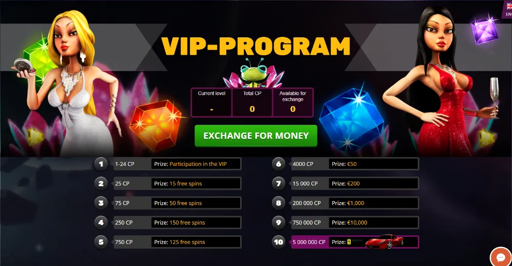 VIP program page